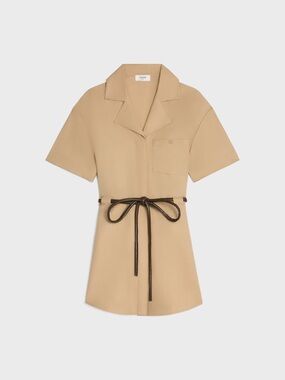 Celine Dress In Cotton And Silk Twill Fr34